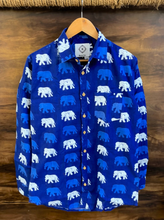 Blue Elephant Printed shirt