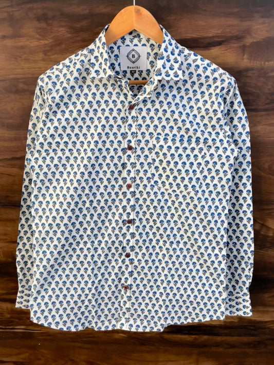 White buti Printed shirt