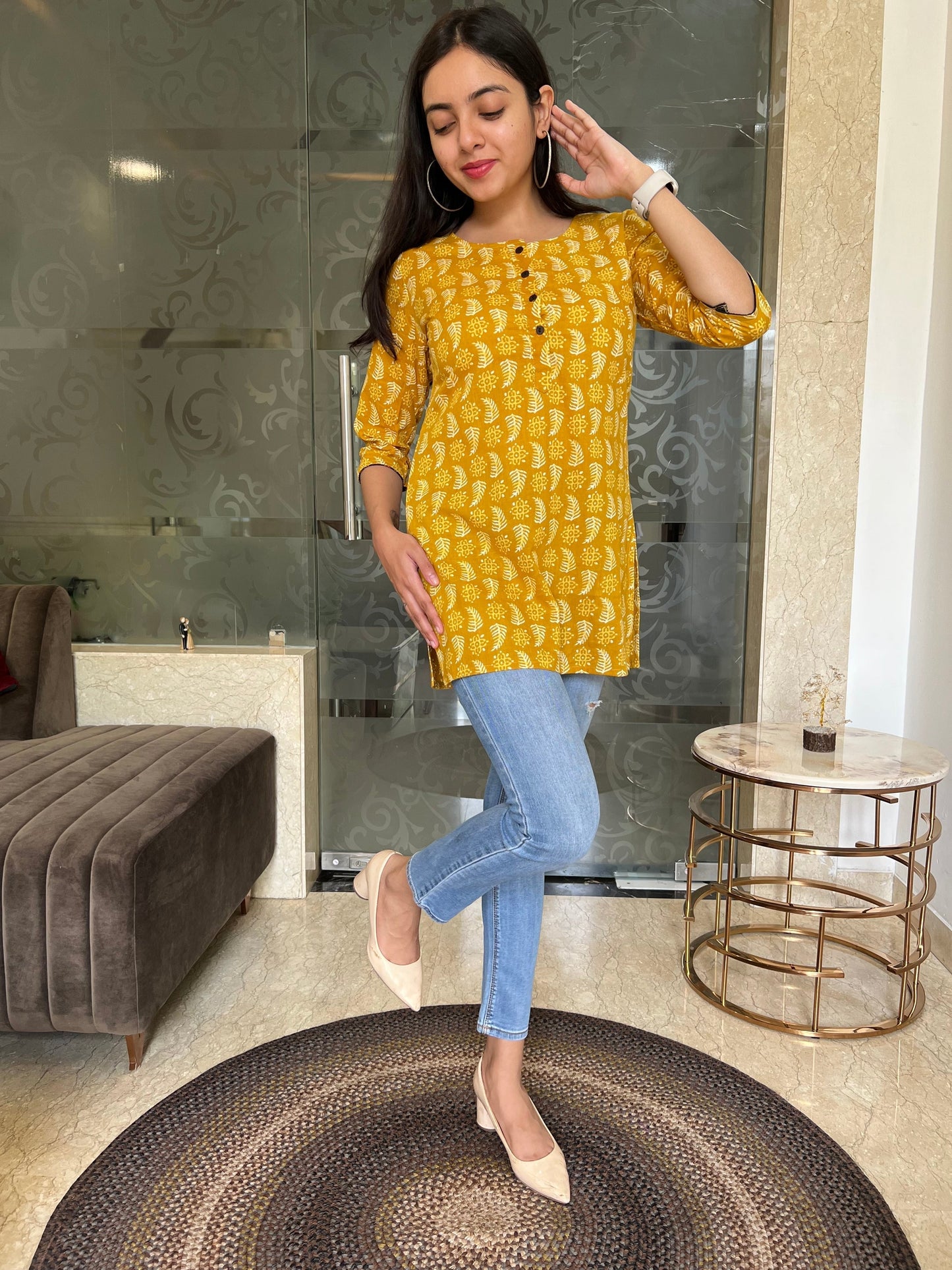 Yellow Kurti