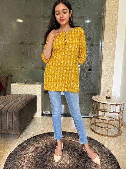 Yellow Kurti