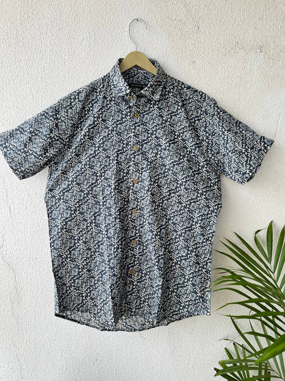 Dark blue Printed shirt