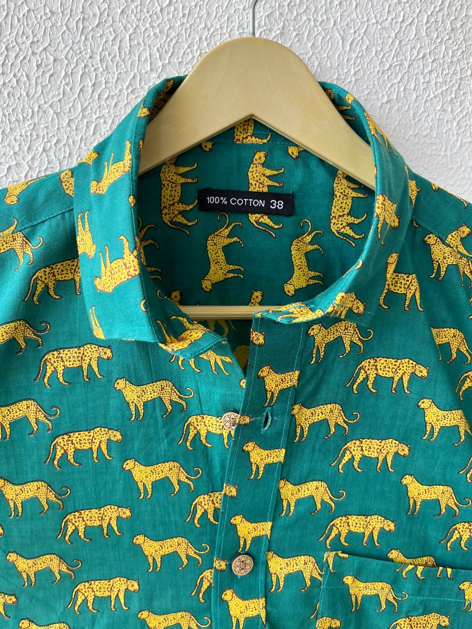 Green Cheetah Printed shirt